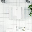 VIDAXL - vidaXL Armoire salle de bain à miroir LED Blanc 60x12x45 cm Acrylique - vignette