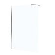 AURLANE - Paroi de Douche 140x195 cm en Verre Trempé 5 mm - Finition Chromé - CHROMED ELEMENTARY - vignette