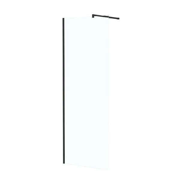 AURLANE - Paroi de Douche 70x195 cm en Verre Trempé 5 mm - Finition Noire - DARK ELEMENTARY - large