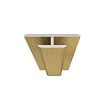 AURLANE - Profilé de jonction en Aluminium Finition Or Brossé pour Panneaux Muraux - 20x5x2100 mm - vignette