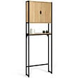 ID MARKET - Meuble étagère dessus WC placard DETROIT design industriel - vignette