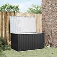 VIDAXL - vidaXL Boîte de rangement de jardin Anthracite 171x99x93 cm - vignette