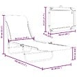 VIDAXL - vidaXL Chaises longues pliables lot de 2 Acier et tissu Bleu - vignette