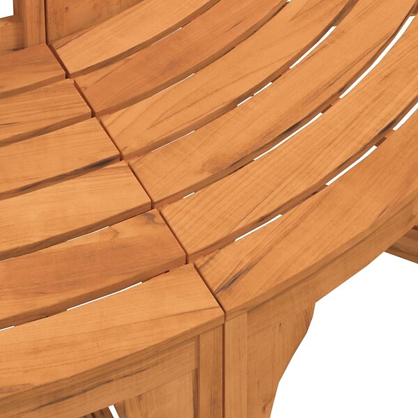VIDAXL - vidaXL Banc de tour d'arbre rond Ø208 cm bois massif eucalyptus - large