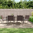 VIDAXL - vidaXL Chaises de jardin et coussins lot de 6 marron 56x59x84 cm rotin - vignette