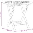 VIDAXL - vidaXL Table pliable de jardin 85x85x76 cm Bois de teck solide - vignette
