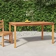 VIDAXL - vidaXL Table à dîner de jardin 150x90x75 cm bois massif de teck - vignette