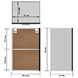 VIDAXL - vidaXL Armoire suspendue "Lyon" Noir 39,5x31x60 cm Bois d'ingénierie - vignette
