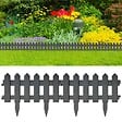 VIDAXL - vidaXL Bordures de pelouse 25 pcs Anthracite 10 m PP - vignette