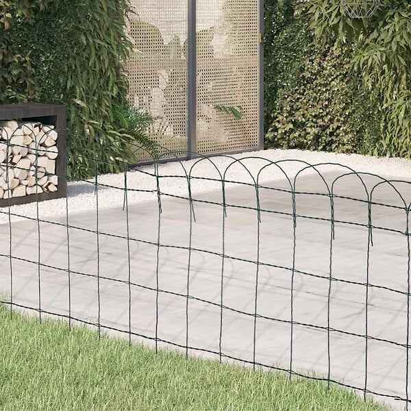 VIDAXL - vidaXL Bordure de pelouse Fer enduit de poudre 10x0,65 m - large