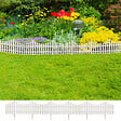 VIDAXL - vidaXL Bordure de pelouse Blanc 17 pcs / 10 m - vignette