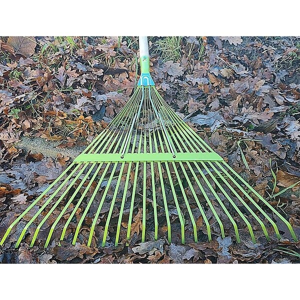 VITO - Balai à gazon 157 cm avec manche en bois 22 dents Feuilles et Jardin VITO - large