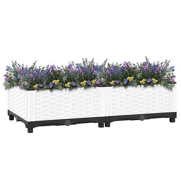 VIDAXL - vidaXL Lit surélevé 80x40x23 cm Polypropylène - large