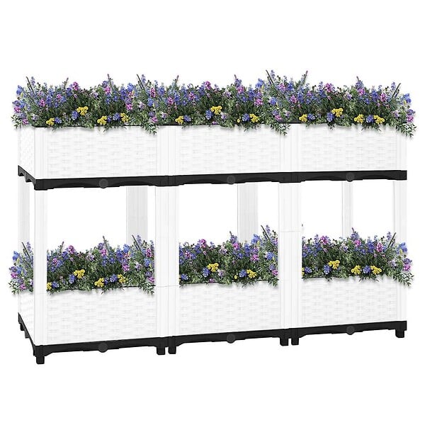 VIDAXL - vidaXL Lit surélevé 120x40x71 cm Polypropylène - large