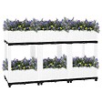 VIDAXL - vidaXL Lit surélevé 120x40x71 cm Polypropylène - vignette