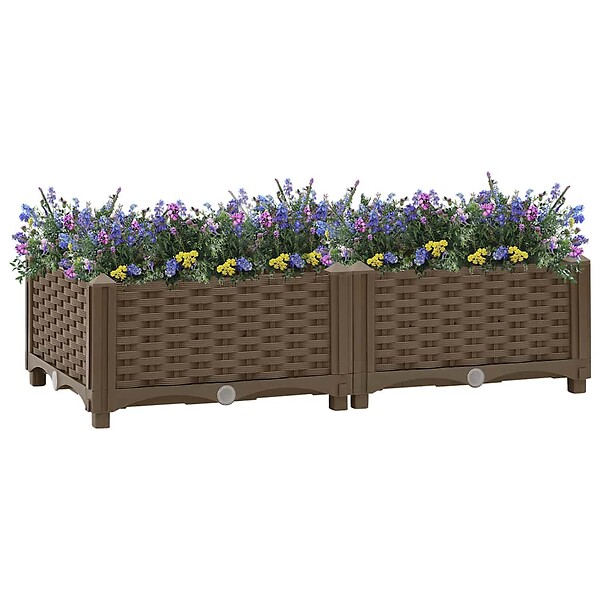 VIDAXL - vidaXL Lit surélevé 80x40x23 cm Polypropylène - large