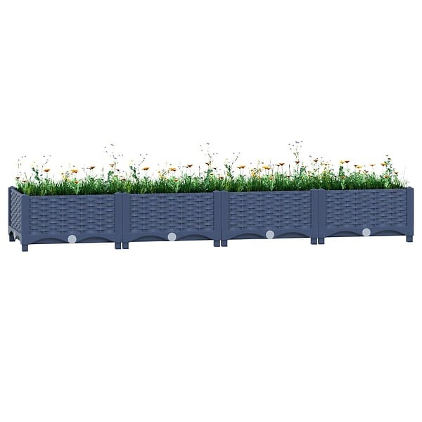 VIDAXL - vidaXL Lit surélevé 160x40x23 cm Polypropylène - large