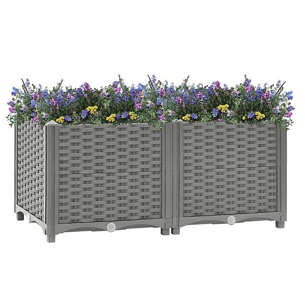 VIDAXL - vidaXL Lit surélevé 80x40x38 cm Polypropylène - large