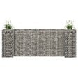 VIDAXL - vidaXL Jardinière à  gabion en H Fil d'acier 260x40x100 cm - vignette