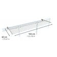 FOXYDRY - Étendoir balcon pliable et inclinable anti-rouille – blanc – 162x63x8 cm - FOXYDRY DUO - vignette