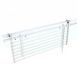FOXYDRY - Étendoir balcon pliable et inclinable aluminium résistant – blanc – 118x63x8 cm - FOXYDRY DUO - vignette