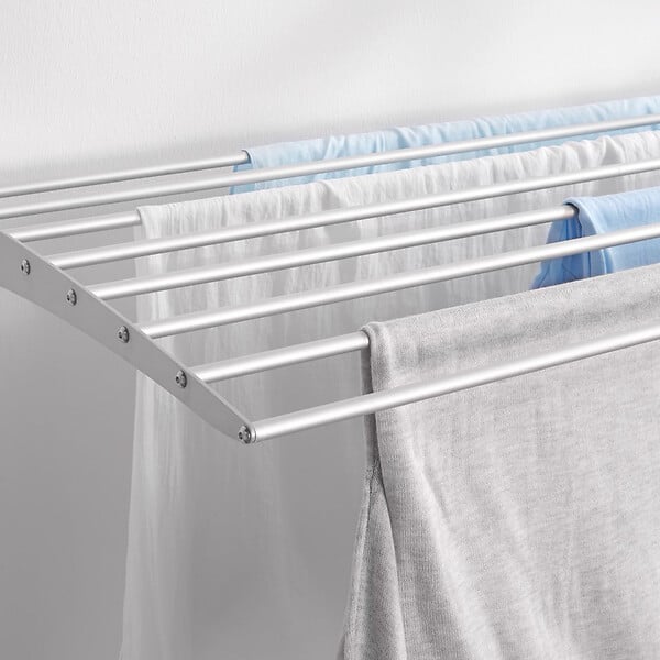FOXYDRY - Étendoir à linge mural étendoir mural repliable – gris – 60x50x10 cm - FOXYDRY Fold Down 60 - large