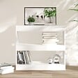 VIDAXL - vidaXL Bibliothèque/Séparateur de pièce Blanc 80x30x72 cm - vignette
