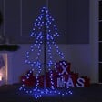 VIDAXL - vidaXL Arbre de Noël cône 160 LED d'intérieur/d'extérieur 78x120 cm - vignette