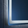 LUXURYBAIN - Miroir salle de bain LED 90x60cm anti buée avec LED 3 couleurs et loupe x3 LB-3612 - vignette