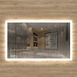 AICA SANITAIRE - Aica sanitaire Miroir de salle de bain lumineux LED avec anti-buée et interrupteur tactile intégré 60x50cm - vignette