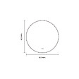 LUXURYBAIN - Miroir salle de bain LED rond 80cm anti buée avec cadre doré LB-4647GA - vignette