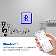 AICA SANITAIRE - AICA Miroir de salle de bain LED 100x60cm tricolor anti-buée avec bluetooth et loupe 3x,mémoire et lumière gradation - vignette