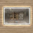 AICA SANITAIRE - Aica sanitaire Miroir de salle de bain lumineux LED avec anti-buée et interrupteur tactile intégré 100x80cm - vignette