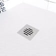 AICA SANITAIRE - Receveur de douche 80x100cm extra-plat antidérapant avec une grille en ABS - vignette