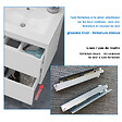 AICA SANITAIRE - AICA Meuble salle de bain 80cm noir brillant avec 2 tiroirs à fermeture automatique et simple lavabo céramique - vignette