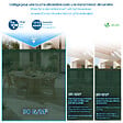 VOUNOT - Brise vue occultant en HDPE 90g/m² 1.5x10m avec attaches de fixation vert - vignette