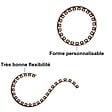 GT GARDEN - Bordure de jardin flexible marron - 3,8 cm x 10 mètres avec 20 piquets d'ancrage - vignette