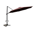 CONCEPT USINE - Parasol  marron droit rond 3,5 x 3,5 m rotatif à 360 CASTILLO - vignette