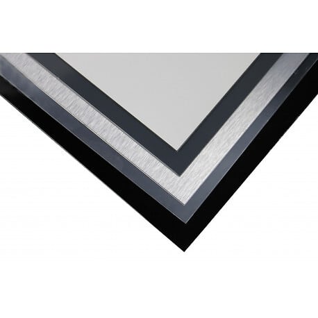 MCCOVER - Crédence miroir / alu brut (disponible en 2 m x 1 m et 1 m x 0.5 m) Miroir / alu brut, ep.3 mm, l.50 cm, L.100 cm - large