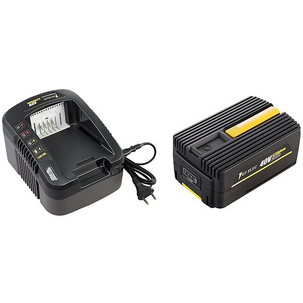 GT ELEC - Taille-haies sur perche sans fil à batterie, 40 V, GT ELEC + batterie 2 Ah + chargeur - large