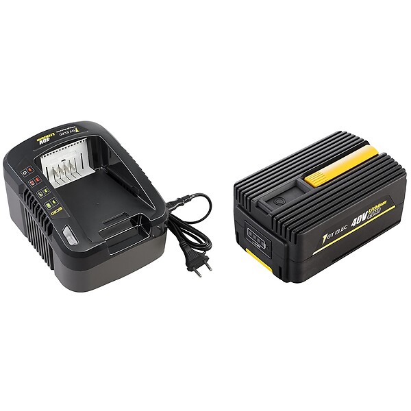 GT ELEC - Tronçonneuse sans fil à batterie, 40 V, guide 12 pouces, GT ELEC + batterie 4 Ah + chargeur - large