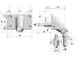 CHERUBINI - Sortie de caisson 90Â° tige d'entrainement acier hexagonale + platine zamac 80x48mm nickelé â€“ CHERUBINI - 78457038V13NKM - vignette