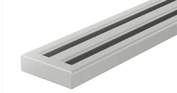 SCHLUTER - Caniveau filant KERDI LINE VARIO WAVE 34 - Noir graphite mat - Longueur: 1200mm - large