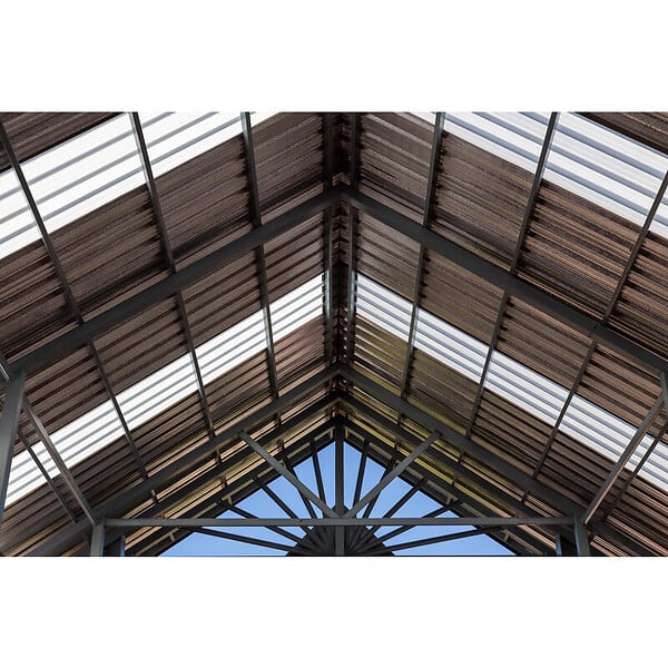 MCCOVER - Plaque PVC transparente et nervurée (greca) Transparent, l.- 109cm, L.- 1.5m - large