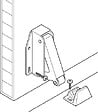 HANGER - Loqueteau ressort QUICK à  visser en acier zingué - vignette