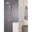 GROHE - Colonne thermostatique TEMPESTA COSMOPOLITAN SYSTEM 210 GROHE 27922001 - Ø  21 cm + douchette 2 jets - chromé - vignette