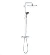 GROHE - Colonne de douche thermostatique XXL Round 250 + Douchette 2 jets, Chrome (26816022) - vignette