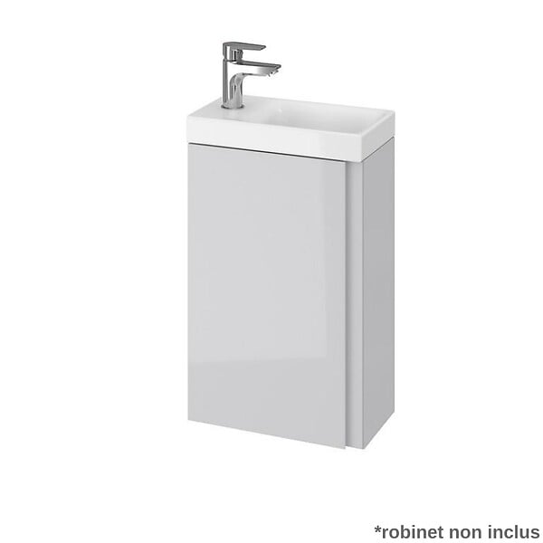 CERSANIT - Meuble lave-mains 40x22 cm-Gain de place-Gris Clair - large