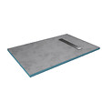 STANO - Receveur de douche à carreler 90 x 160 cm ELIO 4 pentes grille linéaire et bonde incluses - vignette