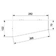U-TILE - Etagère de douche en acier inox noir 26,2 x 12/7 cm x 2 mm - Rectangulaire design Aqua - fixation sans perçage - vignette